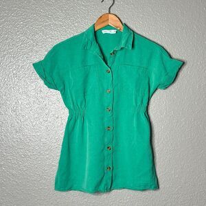 Zara Girls Button Up Tunic shirt dress